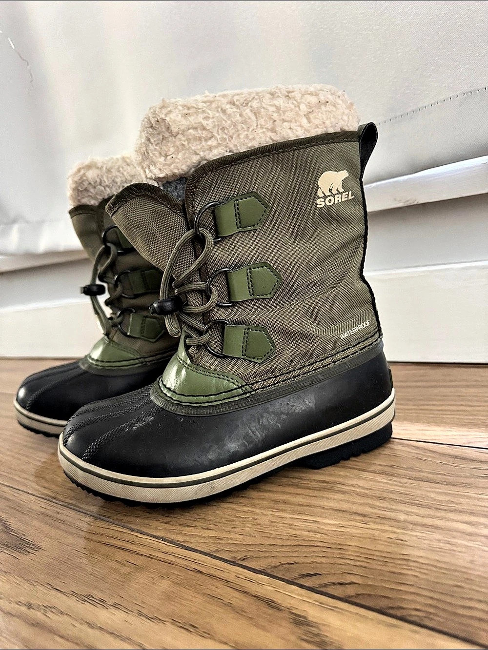 Sorel Snow Commander Snow Boots Green & Black US 13